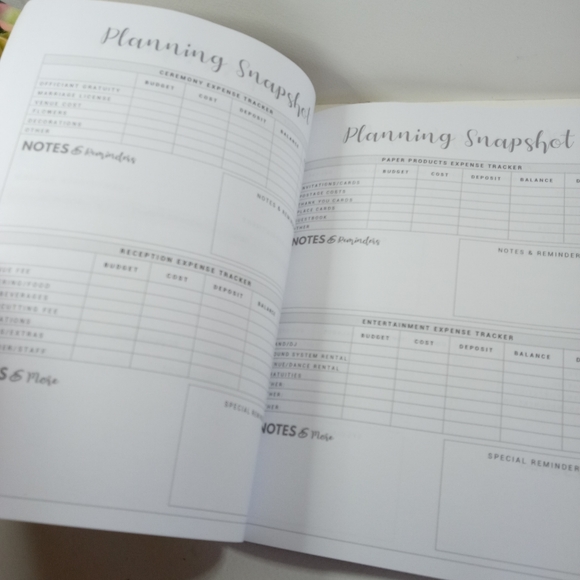 Mother of the Bride Wedding Planner & Organizer: Large White Roses Wedding Plan - Picture 4 of 12